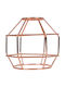 VK Lighting Abajur Formă Neregulată Rose Gold cu Lățime 14.5cm