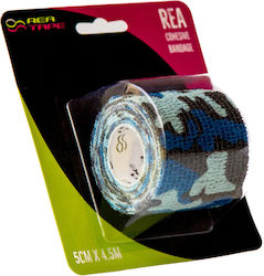 Rea Tape Cohesive Bandage Elastic Autoaderentă Bandaj 5cm x 4.5m Camo Blue