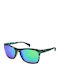 Italia Independent Men's Sunglasses with Green Plastic Frame and Green Mirror Lens 0112.035.000