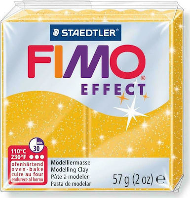 Staedtler Fimo Effect Glitter Gold Πολυμερικός Πηλός 57gr