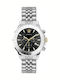 Versace Ανδρικό Ρολόι 44mm Μπαταρίας με Ασημί Μεταλλικό Μπρασελέ