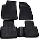 Novline Set of Front and Rear Mats 4pcs Tray Type for Alfa Romeo Alfa 159 2005-2013 Black