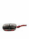 Berlinger Haus Metallic Line Grill With Lid made of Aluminum with Stone Coating Black Burgundy Collection 28cm