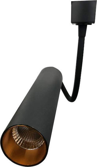 Atman Single LED Natural White Spot in Black Color