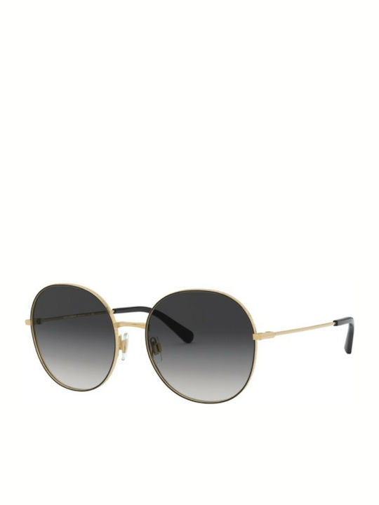 Dolce & Gabbana Women's Sunglasses with Gold Metal Frame and Black Gradient Lens DG2243 13348G