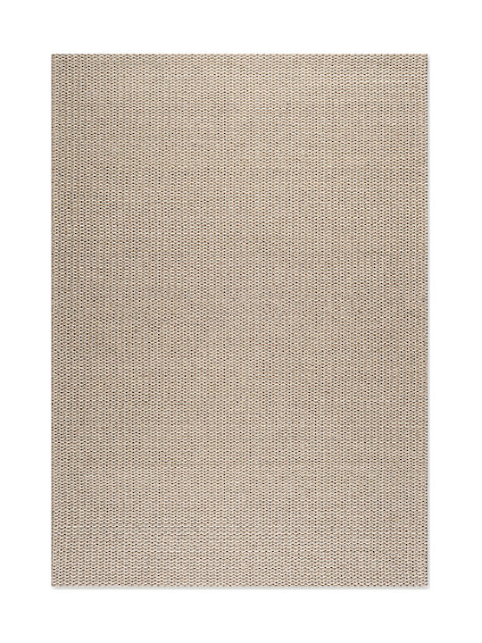 Tapicap Plex Lines 114 Handmade Rug Rectangular Beige-White