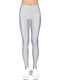 Jacqueline Shiny Women's Long Everyday Legging Shiny Silver