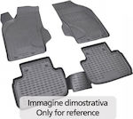 Novline Set of Front and Rear Mats Tray Type 4pcs from Rubber for Audi Q7 Black