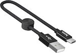 USB 2.0 Cable USB-C male - USB-A male Μαύρο 0.25m (X35)