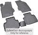 Novline Set of Front and Rear Mats 4pcs Tray Type for BMW Series 7 2007-2015 Gray