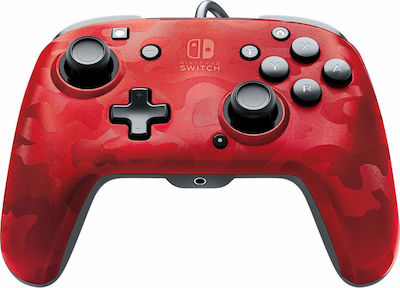 PDP Faceoff Deluxe+ Magazin online Gamepad pentru Comutator Red Camo