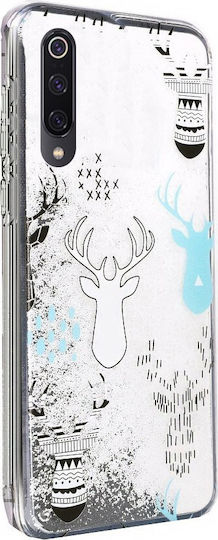 Winter Reindeers Umschlag Rückseite Silikon Mehrfarbig (Xiaomi Mi A3)
