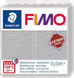 Staedtler Fimo Leder Effekt Modelliermasse Grau...