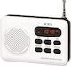 Ices IMPR-112 Tabletop Radio Rechargeable with USB White