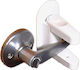 Factory Door Safety Lock with Sticker made of Plastic in White Color 9.7x7.2x3εκ. 2pcs