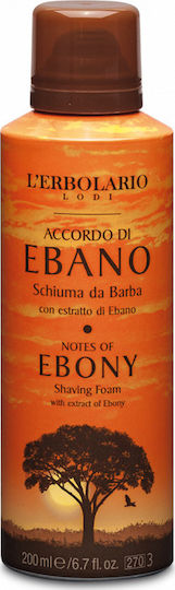 L' Erbolario Notes Of Ebony Αφρός Ξυρίσματος 200ml