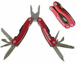 Munkees Multi-tool Red with Blade made of Steel