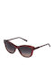 Sting Women's Sunglasses with Burgundy Plastic Frame and Gray Gradient Lens