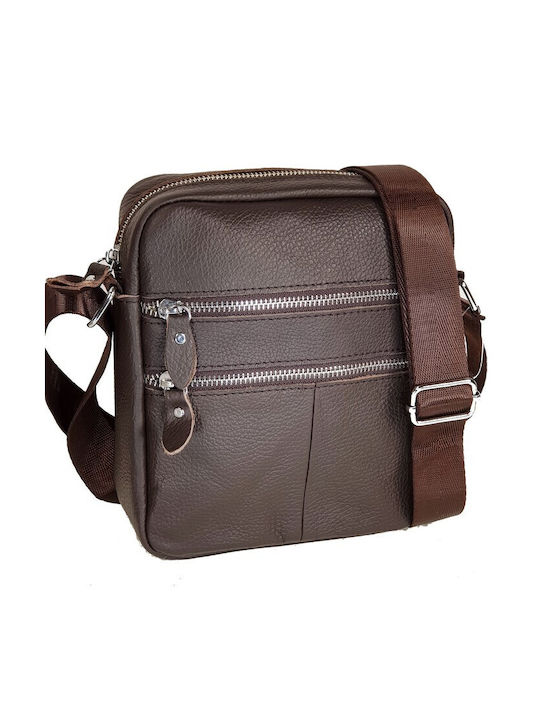 Shoulder bag AC 337 leather brown brown