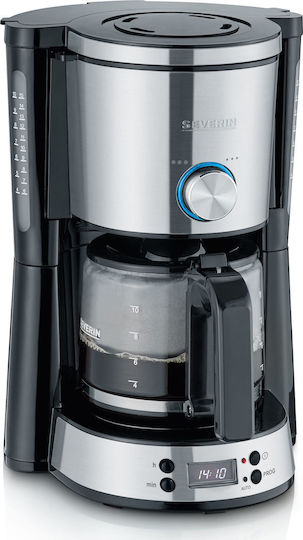 Severin Programmable Filter Coffee Machine 1000W Silver