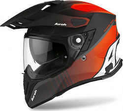 Airoh Commander Progress On-Off Helmet with Pinlock and Sun Visor DOT / ECE 22.05 1430gr Orange Matt AIR000KRA176