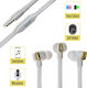 JY-357 In-ear Handsfree Headphones with Connect...