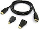 Andowl HDMI 1.4 High Speed 1080p 120Hz Cable HDMI Male - HDMI Male 1.5m Black