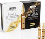 Isdin Brightening & Αnti-aging Face Serum Flavo-C Ultraglican & Melatonin Suitable for All Skin Types 40ml