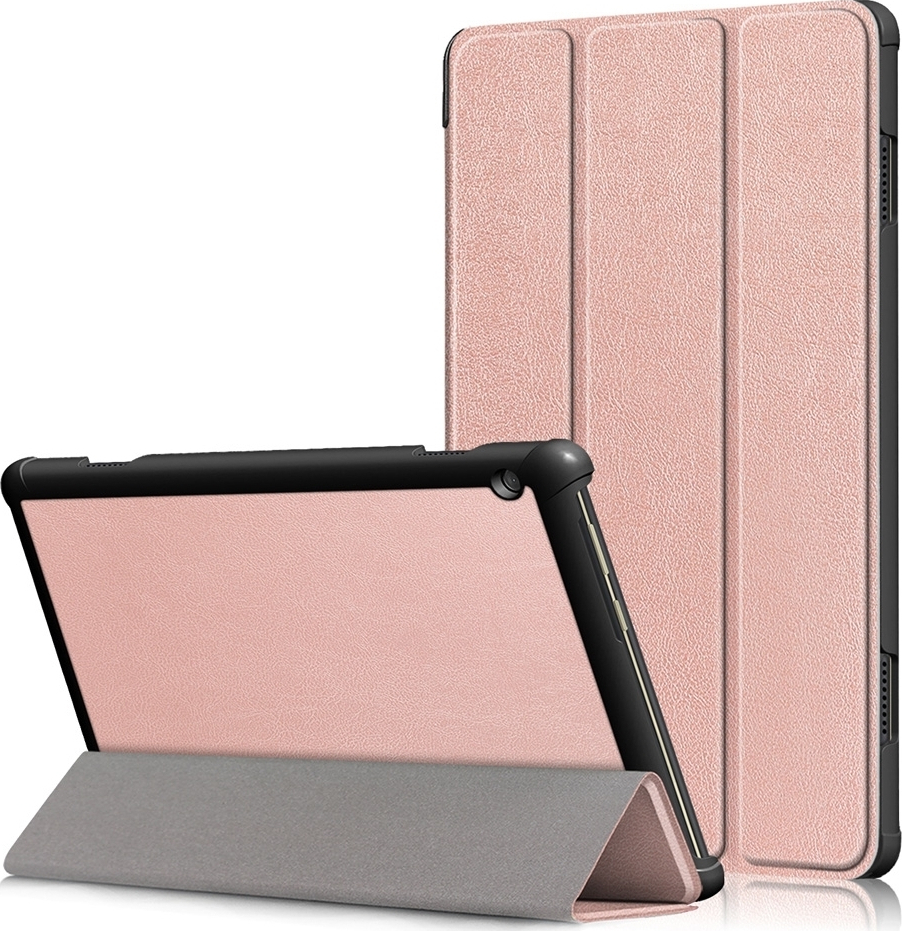 Magnetic 3-fold Flip Cover Stand Ροζ Χρυσό (Lenovo Tab M10 10.1
