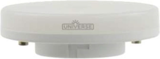 Universe T-L1GX53-6W LED Bulb 6W for Socket GX53 and Shape MR16 Warm White 600lm