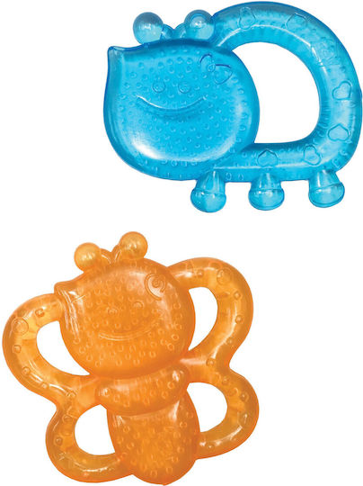Infantino Garden Pals Teething Ring with Gel Made of Silicone for 3 m+ 2 Pieces