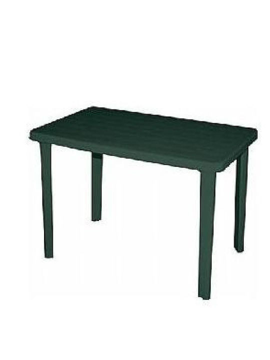 Τραπέζι Εξωτερικού Χώρου από Πολυπροπυλένιο Πάτμος Πράσινο 110x70x74εκ.
