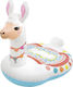 Intex Cute Llama Copii Saltea umflabilă Ride On pentru piscină cu mânere Alb 135cm