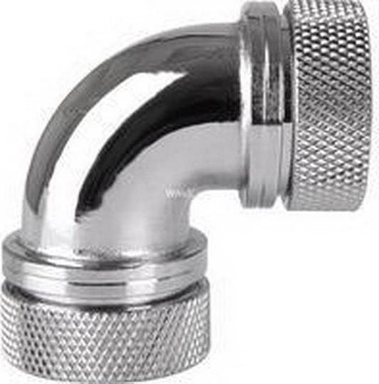 Thermaltake Pacific PETG Tube 90-Degree Dual Compression 16mm OD Fitings Argintiu