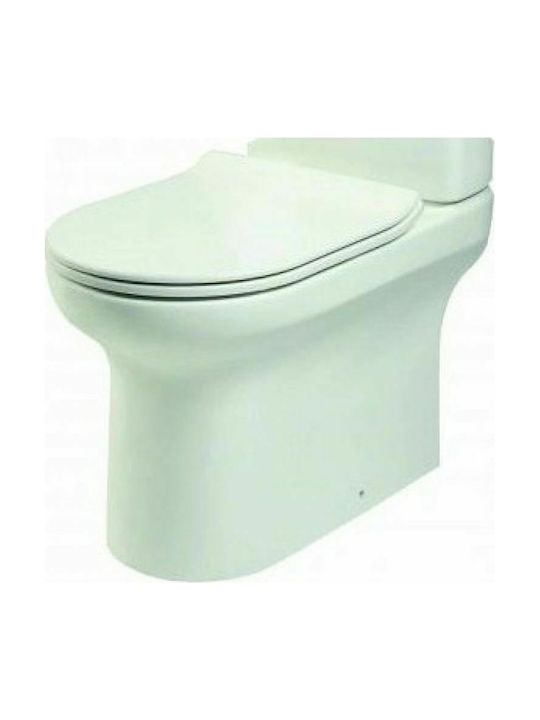 Huida Fontana Floor-Standing Toilet with Floor Trap White