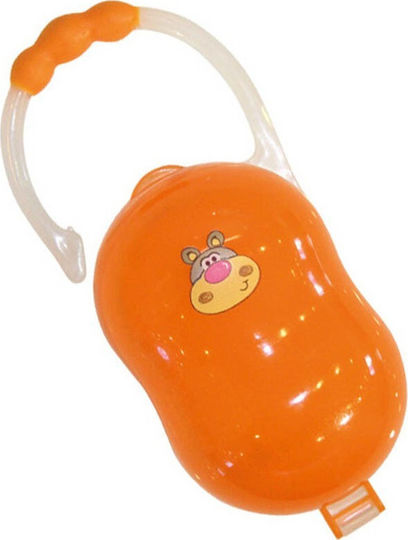 Lorelli Θήκη Πιπίλας Pacifier Bоx Hippo από Πλαστικό Πορτοκαλί
