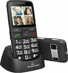 Powertech Sentry Eco PTM-18 Dual-SIM Handy mit Großen Tasten Schwarz