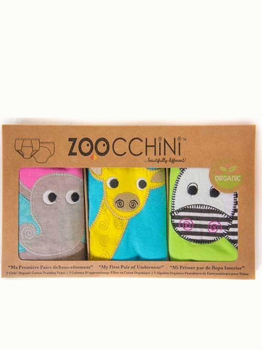 Zoocchini Safari Παιδικό Σετ με Βρακάκια Πολύχρωμα 3τμχ