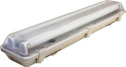 Optonica Outdoor Lighting Batten T8 with 2 Slots for LED Bulbs 120cm