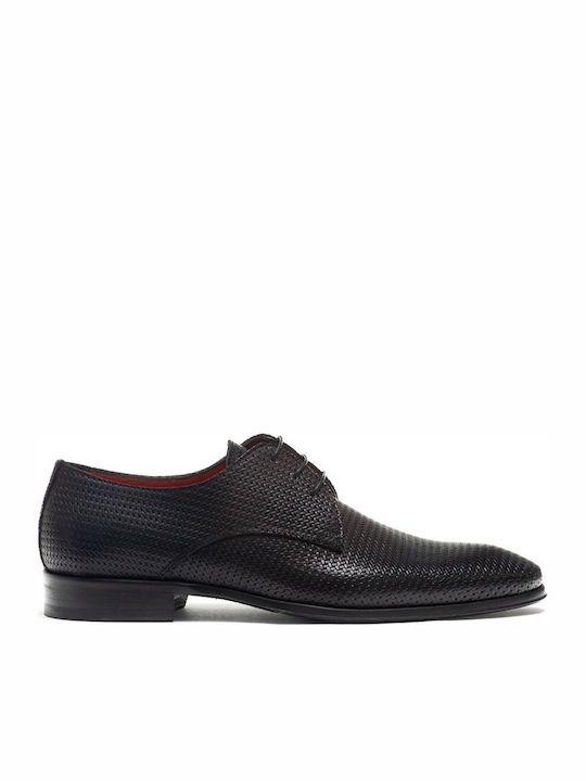 914T Handmade Men's Leather Dress Shoes Knit Black 914T/ST191