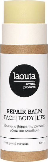 Laouta Natural Products Repair Ενυδατικό Balm Ανάπλασης για Πολύ Ξηρές Επιδερμίδες 50ml