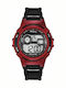 Tekday Digital Men's Watch 38mm Battery with Black Rubber Strap