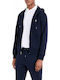 Ralph Lauren Men's Sweatshirt Jacket with Hood and Pockets Navy