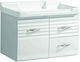 Gloria Linea Waschtisch ohne Waschbecken L80xB50xH48cm Weiß