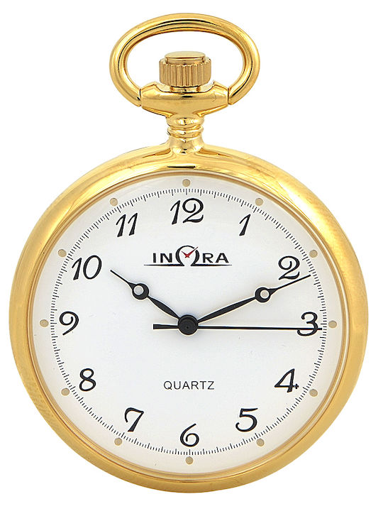 Inora Pocket Ανδρικό Ρολόι 42mm Τσέπης Μπαταρίας