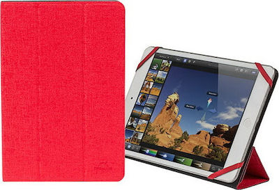 Rivacase 3122 Double Sided Flip Cover Synthetic Leather Red / Black (Universal 7-8") 3122