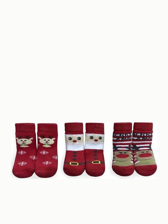 Kikka Boo Kids' Socks Knee-High Red 3 Pairs