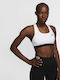Swoosh Damen Sport-BH Weiß