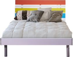 Παιδικό Κρεβάτι Ημίδιπλο για Στρώμα 120x200cm Πολύχρωμο Swift