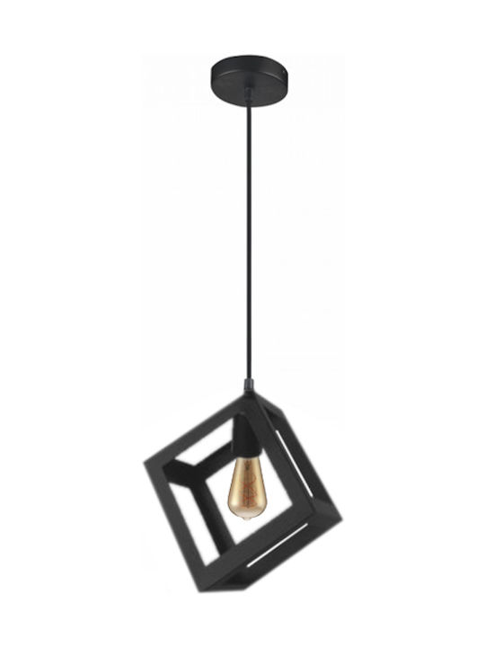 Luce Pendant Lamp E27 Black